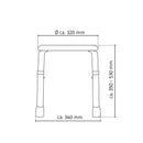 A00603101 Badkamerkrukje Rond Wit