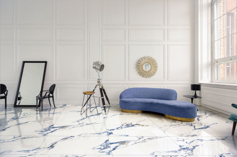 Floor tile Aurea Indigo 60x120 cm levigato