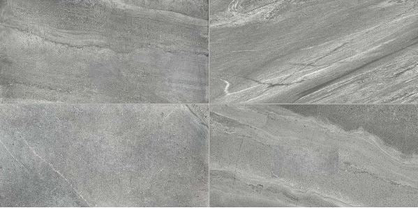 Carrelage de sol Stone Burl Grey Luc. 60x60cmRC 742101