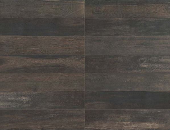 Floor tile Wooden Brown Matt 26.5x180cm 741867