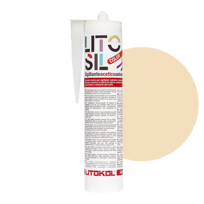 Litokol Litosil silicone sealant 300ml Ivory 3