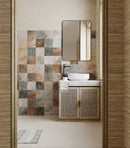 Carrelage de sol Herbal Natural Taco 16,5x16,5 cm