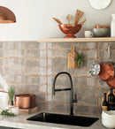 Carrelage mural Alma Gris 10x30 cm rectifié