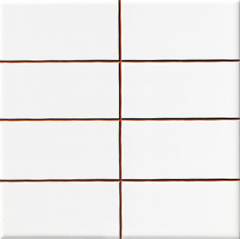 Wall tile Precorte Blanco Brillo 5x10 (20x20) cm