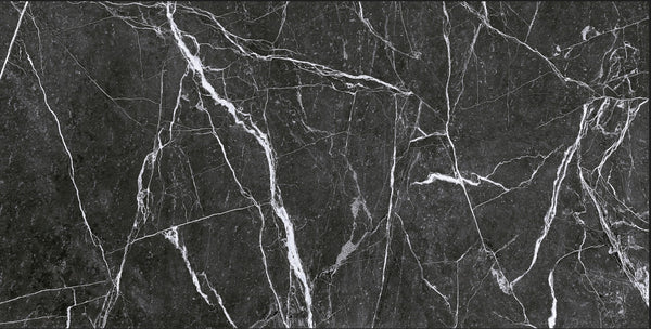 Wandtegel Black Marble Bisel Brillo 10X20cm