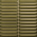 Carrelage mural Arrow Olive 20x20 cm – Céramique Brillant Relief KitKat – Vert olive 3D