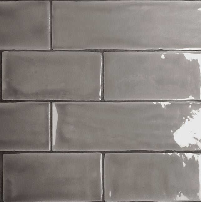 Wall tile Mayolica Gray 7.5X15cm