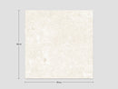 Terrace Tile Travertine Beige 60x60x2 cm Square – Ceramic Porcelain Matt Rectified R10 – Natural Stone Look