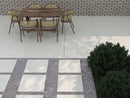 Terrace Tile Travertine Beige 60x60x2 cm Square – Ceramic Porcelain Matt Rectified R10 – Natural Stone Look