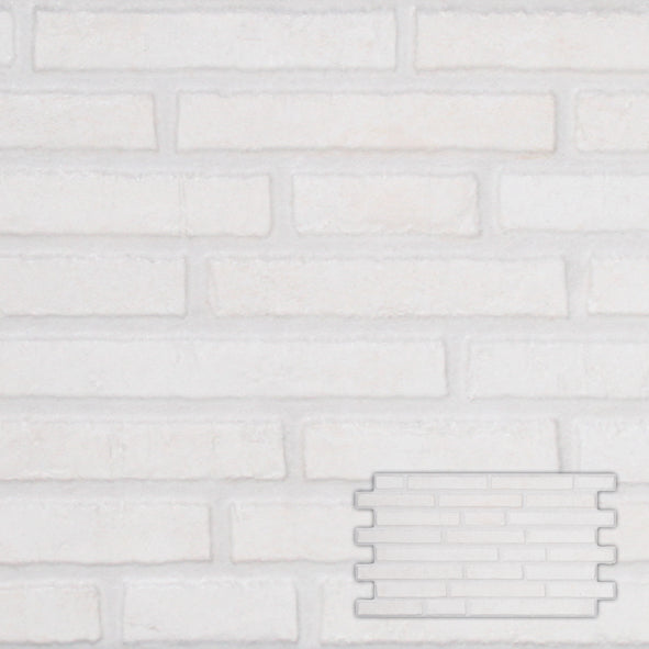 Wall tile Harman interlock white 25.0 x 45.0 cm