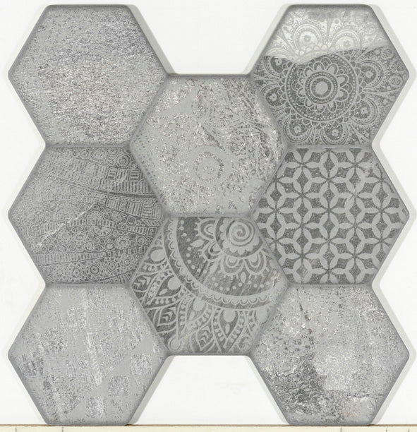 Carrelage de sol Vesta mix gris 45 x 45 cm