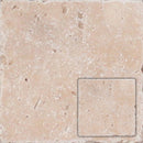 Wall tile Natural stone Travertino Chiaro 10x10 cm
