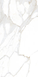 Vloertegel Calacatta Jade Wit 60x120 cm Rechthoek – Mat Gerectificeerd – Marmerlook met Grijze Adering