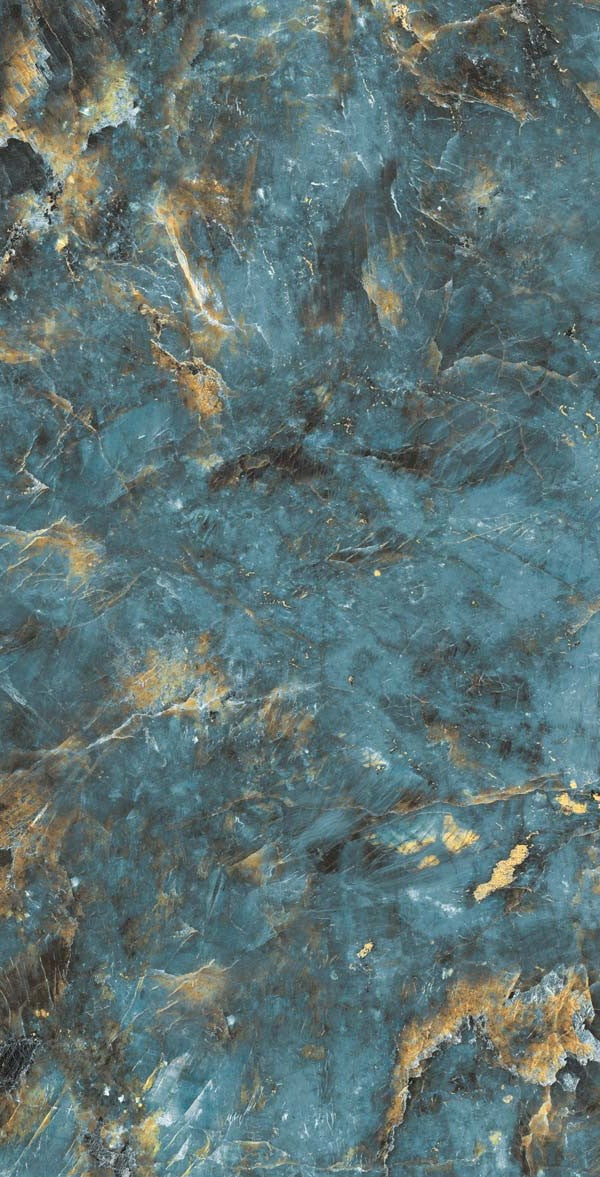 Carrelage de sol VN Lemurian Blue 60 x 120 cm brillant