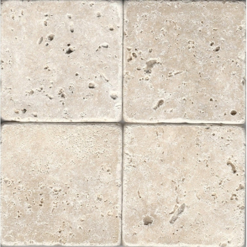 Natural stone Travertine chiaro 40.0 x 40.0 cm