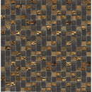 Mosaïque Ft.004 mélange de bronze 29,5 x 29,5 cm