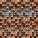 Mosaïque Ft.008 mélange marron 29,5 x 29,5 cm