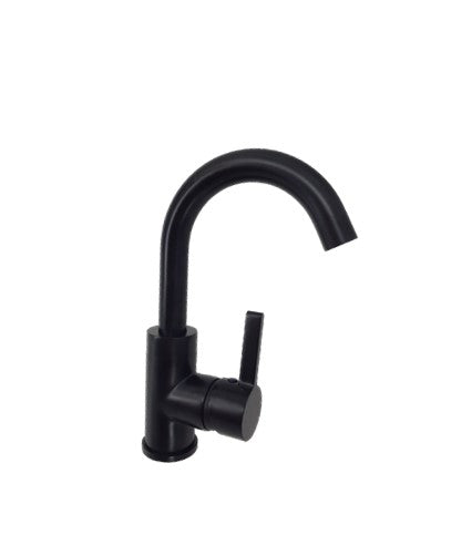 Washbasin mixer tap Lisa matt black