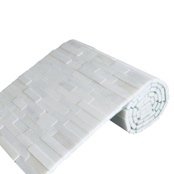 Rouleau de mosaïque Brickstone blanc 34,0 x 150,0 cm