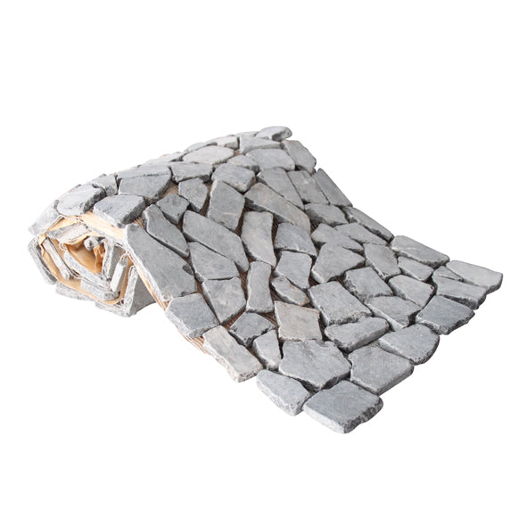 Mosaïque Beachstone rouleau gris foncé 34,0 x 150,0 cm