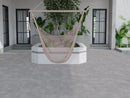 Ceramic Garden Tile Ark Silver 45x90x2 cm Rectangle - Matte Frost-resistant - Outdoor Tile Gray