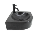 Complete Fountain Set Viktor Natural Stone with Matt Black Tap and Drain Set by L'Aqua®