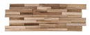 Steenstrip Houten Wandstrip Acacia 3D 20x60x1,7 cm 10-line