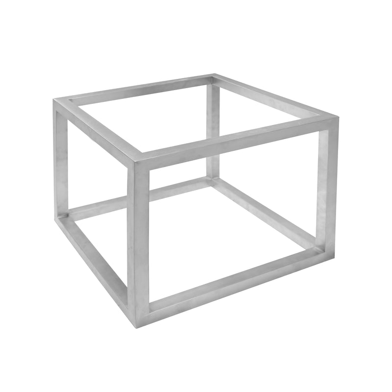 Frame planter square stainless steel matt 35 x 35 x 30 cm