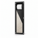 AquaVik Porte-rouleau de papier toilette et brosse Røk intégré carrelable Nattmörk noir mat