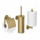 AquaVik Åsmund Ensemble d'accessoires de toilette Stockholm Or 3 pièces – Fixation murale