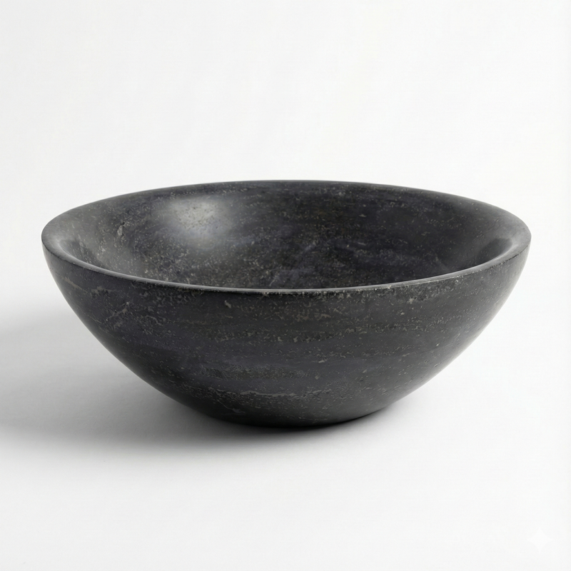 AquaVik Waskom Sten Hardsteen Gezoet 32x12 cm