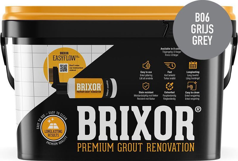 Brixor Voegrenovatie Set premium B-06 Grijs 1,3 kg