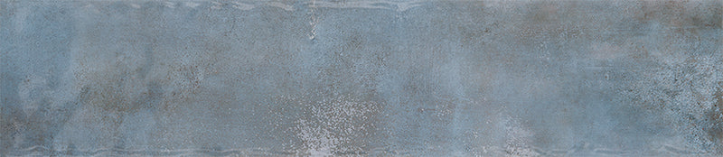 Carrelage mural Monpelli Blue Mix 6,5x29,8 cm Rectangle – Céramique Brillant Rectifié – Tons Bleu Méditerranéen