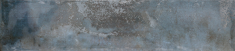 Carrelage mural Monpelli Blue Mix 6,5x29,8 cm Rectangle – Céramique Brillant Rectifié – Tons Bleu Méditerranéen