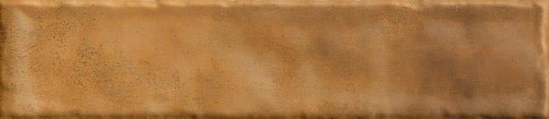 Carrelage mural rectangulaire Monpelli Ochra Mix 6,5 x 29,8 cm – Céramique brillante rectifiée – Tons ocre terreux