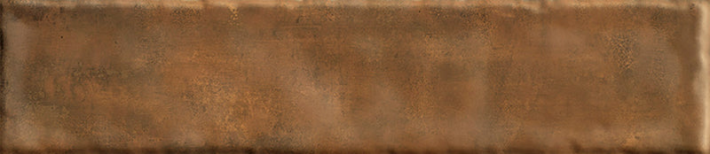 Carrelage mural rectangulaire Monpelli Ochra Mix 6,5 x 29,8 cm – Céramique brillante rectifiée – Tons ocre terreux