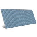 Carrelage mural Deco Lingot Bleu 32x62,5 cm Rectangle - Porcelaine Semi-brillante - Teinte Bleu Riche