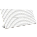 Carrelage mural Deco Lingot Blanc 32x62,5 cm Rectangulaire - Porcelaine Semi-brillante - Teinte Blanc Radiant