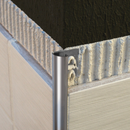 ESQ107.84 RVS Tegelprofiel Kwadrant - Geborsteld Staal - 10mm - 2,5m