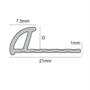 ETR648.01 PVC Tile Trim Round - White - 6.4mm - 2.5m