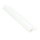 ETR648.01 PVC Tile Trim Round - White - 6.4mm - 2.5m