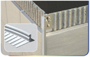 ESA127.411 Aluminium Tegelprofiel Recht 12mm - Graniet - 2,5m