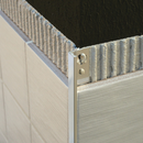 ESA127.411 Aluminium Tegelprofiel Recht 12mm - Graniet - 2,5m