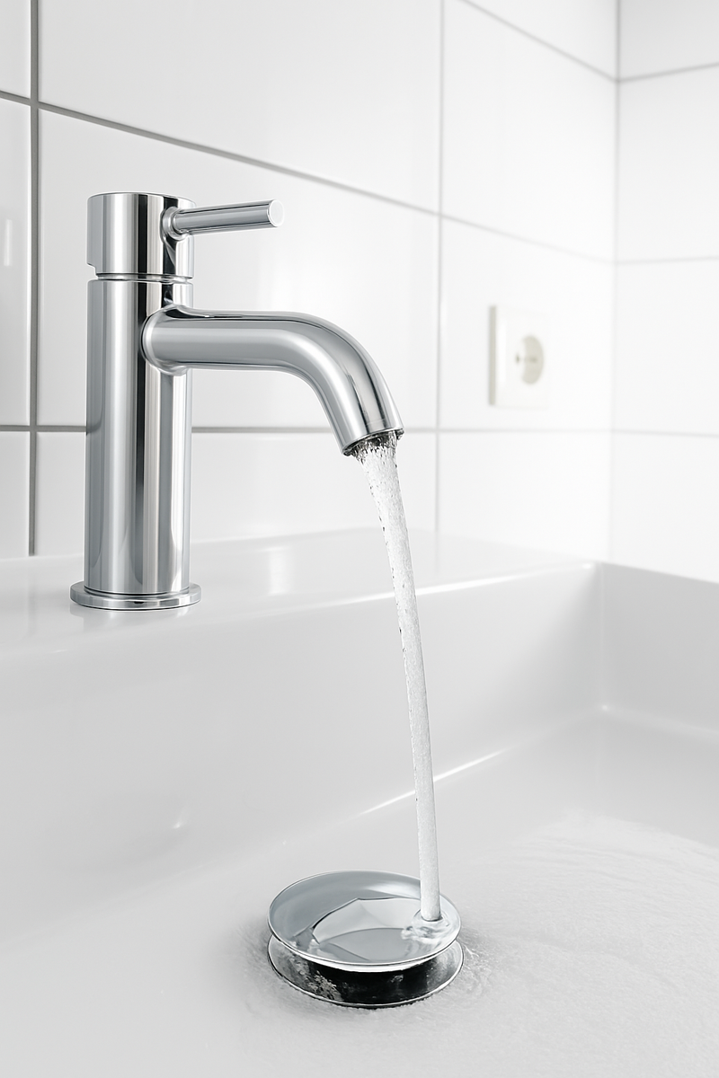 Siphon set esben click plug with overflow hole with plastic plug cup siphon by L'Aqua®