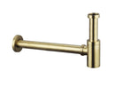 Siphon de vidange rond design 33 cm or brossé