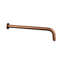 Bras de douche mural rond 40 cm en cuivre