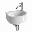 Ensemble lavabo Paris Céramique Blanc Robinet Droite Chrome Robinet 30x22x11cm