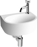 Complete Fountain Set Gustav Ceramic White with Silver Crosshead Tap and Drain Set by L'Aqua®