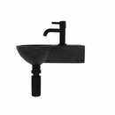 Complete Fountain Set Tomas Natural Stone with Matt Black Tap and Drain Set by L'Aqua®