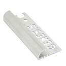 Corner piece Matt Silver Aluminum 12 mm (4 pieces) EAC120.81 by Genesis